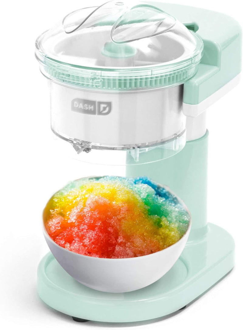 DASH Shaved Ice Maker + Slushie Machine with Stainless Steel Blades for Snow Cone, Margarita + Frozen Cocktails, Organic, Sugar Free, Flavored Healthy Snacks for Kids & Adults - Aqua