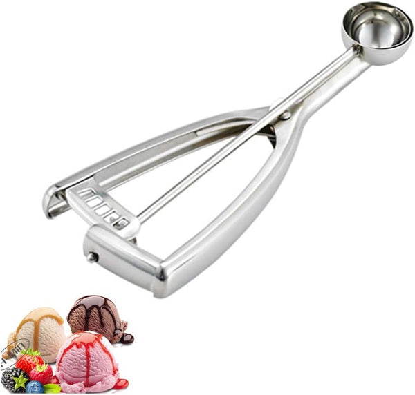 Saebye 2 teaspoon Cookie Scoop, 2 tsp Cookie Scoop for Baking, Melon Baller Scoop, 1.18 inch/ 30 MM Ball, 18/8 Stainless Steel Mini Ice Cream Scoop, Secondary Polishing