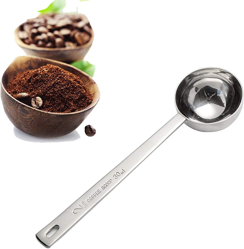 IZELOKAY Coffee Scoop Stainless Steel Tablespoon long handled Spoons 2Tbs (30ML)