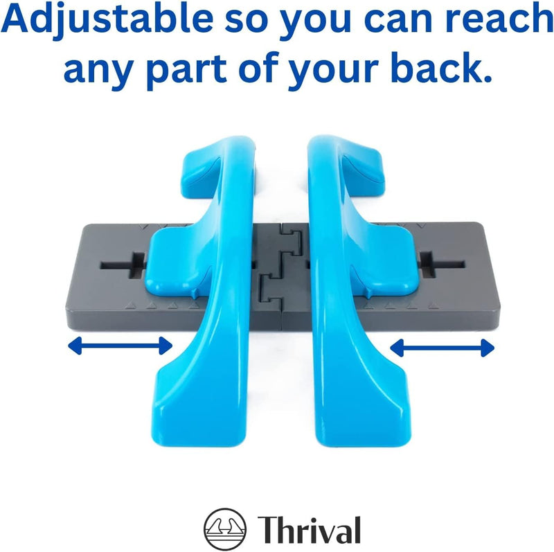 Thrival Back Stretcher - Fully Adjustable Back and Neck Stretcher and Massage Release Tool - Made in USA