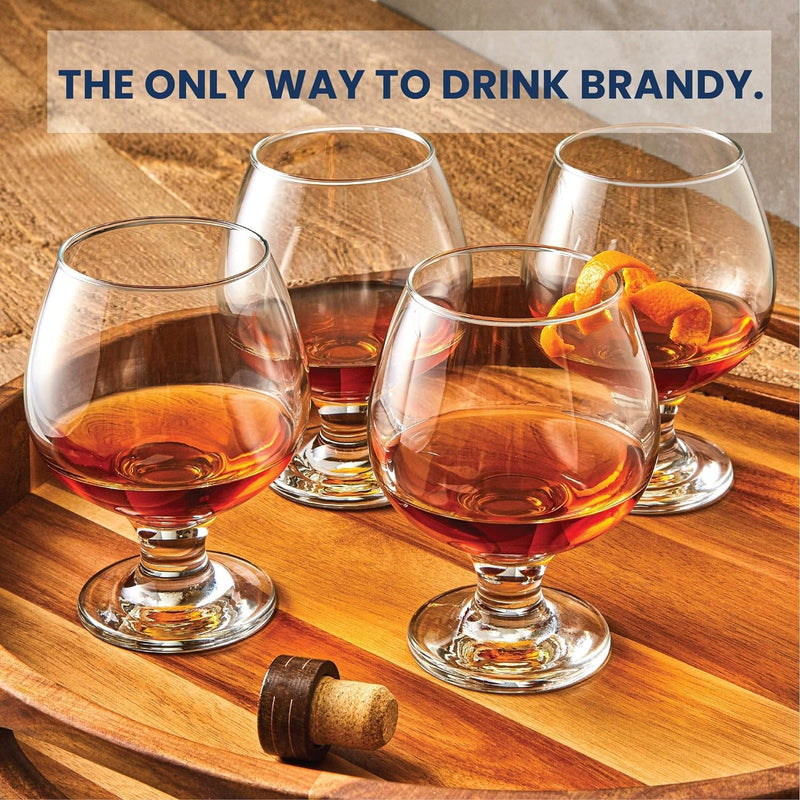 Glacier Glass - Milano Collection (Brandy Glass (13.25 oz) - Set of 4)