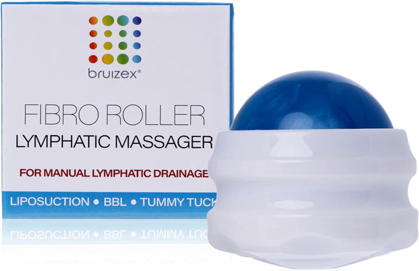 Lymphatic Drainage Massager, Massage Roller Ball, Fibro Roller for Fibrosis Treatment, Liposuction, 360 Lipo, Tummy Tuck & BBL Post Surgery Recovery, Foot & Neck Massager, Body Roller