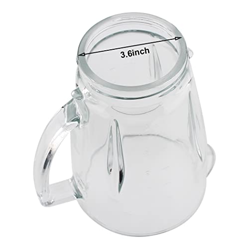 Clear Glass Jar for Oster Pro 1200 Blender Replacement