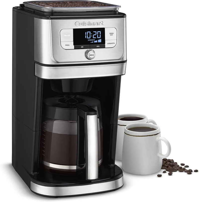 Cuisinart DGB-800 Fully Automatic Burr Grind & Brew, 12-Cup Glass, Silver