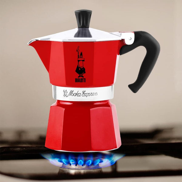 Bialetti 4942 Moka Express Espresso Maker,3 cups Red