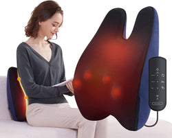 Back Massager with Heat, Shiatsu Neck and Back Massager for Pain Relief, Deep Tissue 3D Kneading Massage Pillow for Lower Back, Shoulder, Legs, Full Body Relaxation, 3 Speeds, Gifts for Mom Dad