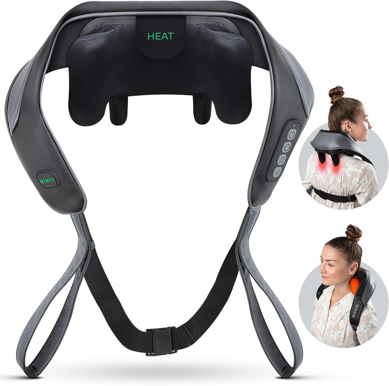 Shiatsu Neck and Back Massager with Soothing Heat - Easily Release Tension with Our Neck and Shoulder Massager - Versatile Neck Massager with Heat - 2 Different Modes with 2 Intensity Each