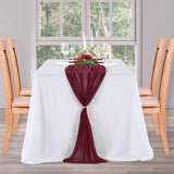 Wedding Arch Draping Fabric Burgundy Backdrop Curtain 1 Panel Tulle Ceiling Drapes for Weddings Bridal Ceremony Party Decor