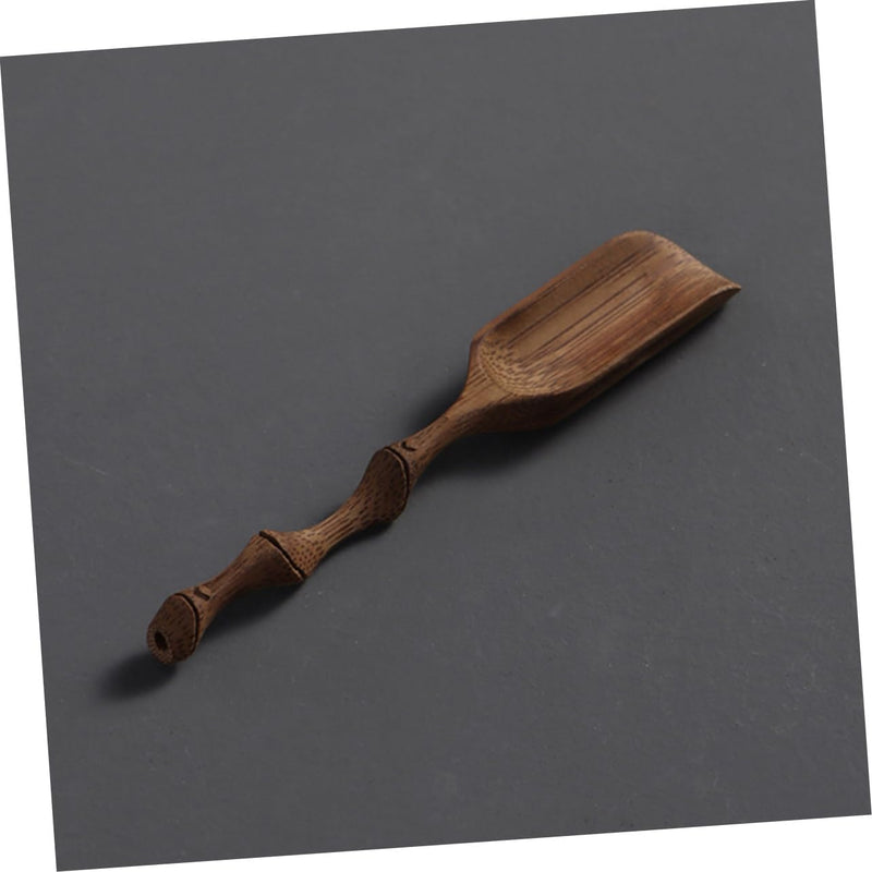 HOMSFOU tea spoon condiment wooden coffee wood coffee measure scoop mini accessories salt spoons mini matcha spoon Teaware Accessories Spoon Bamboo Tea Scoop Bamboo Teaspoons Ice shovel