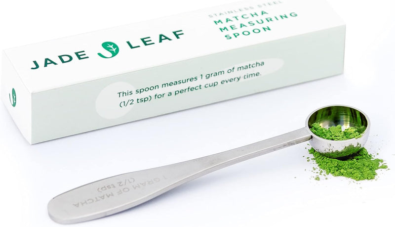 Jade Leaf Matcha Stainless Steel Measuring Spoon/Scoop - Perfect 1g (1/2 teaspoon) Serving Of Matcha Green Tea Powder