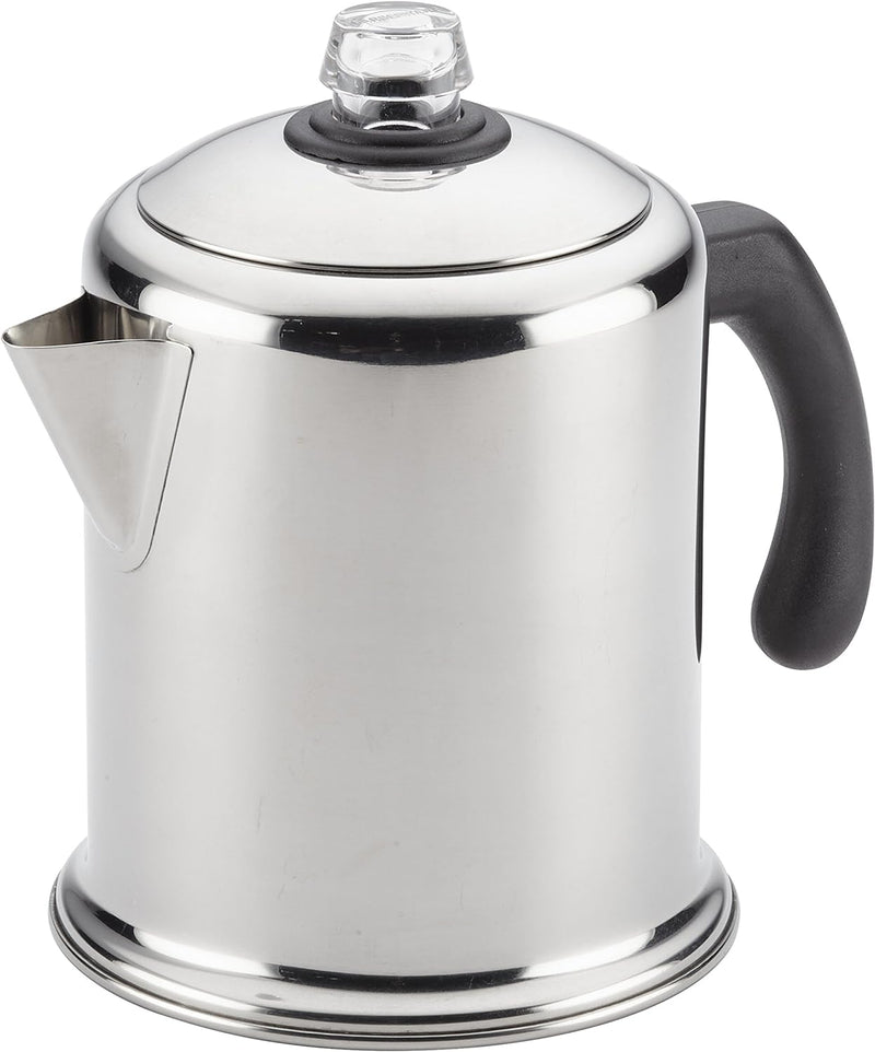 Farberware 50124 Classic Yosemite Stainless Steel Coffee Percolator - 8 Cup, Silver