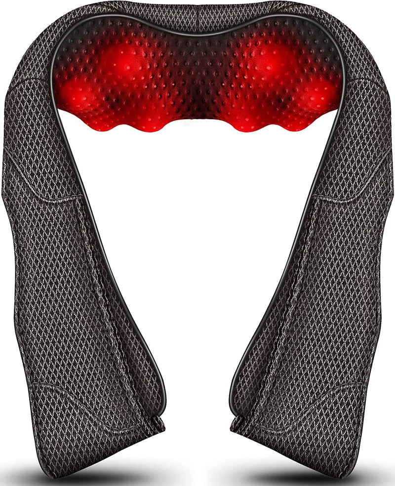 Massager with Heat - Deep Tissue Kneading Electric Back Massage for Neck, Back, Shoulder, Waist, Foot - Shiatsu Full Body Massage, Relax Gift for Her/Him/Friend/Dad/Mom