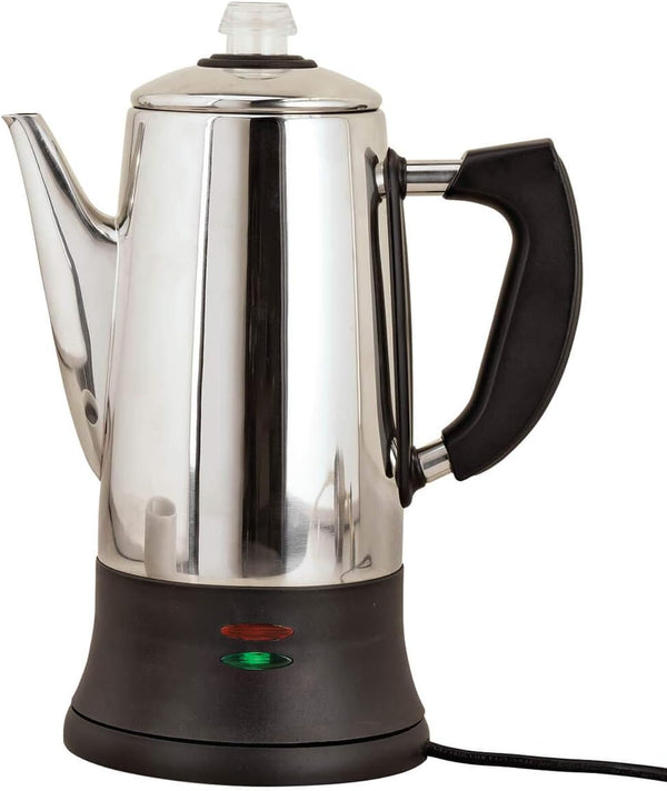 12 Cup Stainless Steel Coffee Percolator by Home Marketplace