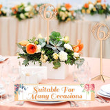 30 Pcs Table Numbers Wedding Table Numbers Wood Table Numbers for Wedding Reception Stands Seat Table Numbers with Holder Base Table Numbers for Wedding Party Event Catering, 1-30