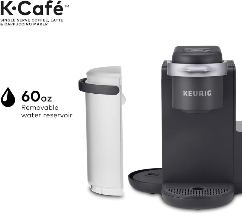 Keurig K-Cafe Single Serve K-Cup Coffee, Latte and Cappuccino Maker, Dark Charcoal