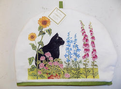 Alice's Cottage Tea Cozy Black Cat & Flowers