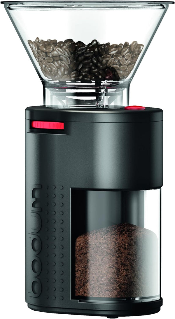 Bodum 11750-01US Bistro Burr Coffee Grinder, One Size, Black,Pure Black