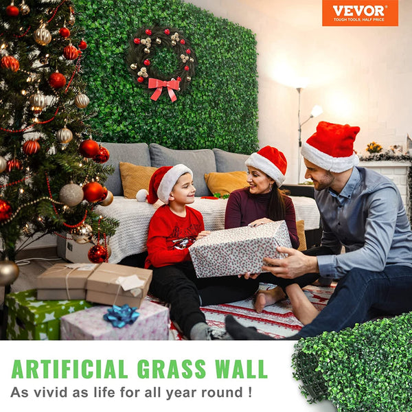 12PCS 20X20Inch Grass Wall Panels Boxwood Hedge UV Protected Backdrop for IndoorOutdoor Use