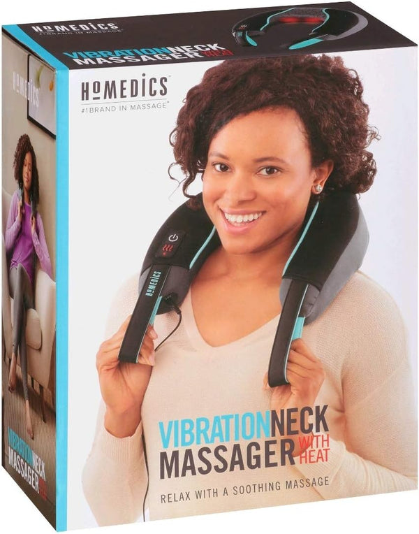 Homedics Neck Massager with Vibration and Comfort Foam with Heat