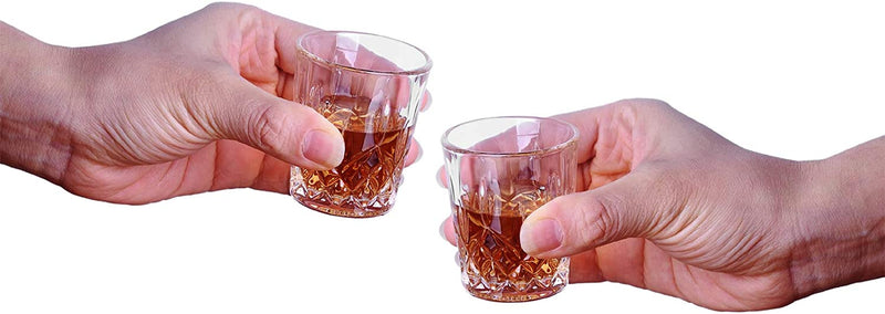 Valeways 1.75oz Mini Shot Glass Set of 6/Clear /Tasting Glasses/Cordial Glasses/Sherry Glasses/Glasses Snifters/Cute Shot Glasses