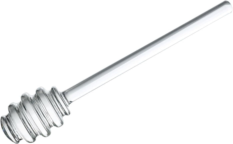 Glass Honey Dipper, 6 Inches Clear Drizzler for Honey Pot, Honey Spoon Mixing Stirrer for Honey Jar