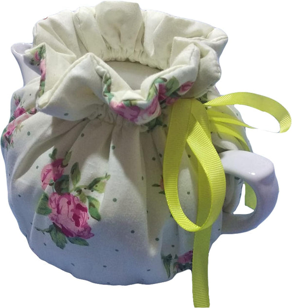 BYRIBBY Tea Cozies for Teapot Printed Vintage Floral Tea Cosy Cotton Kettle Tea Pot Cover Dust Proof Insulated Keep Warm