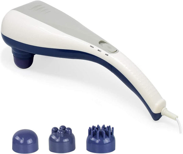 Daiwa Felicity Electric handheld full body dual head percussion massager tapping massage – Dual Tapper 3 Interchangeable nodes included