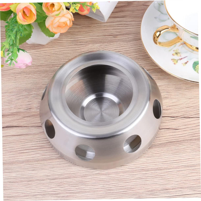 Cabilock Ceramic Heater Ceramic Decor Stainless Steel Tea Kettle Coffee Heater Teapot Warmer Base Candle Teapot Holder Teapot Heater Bottle Warmer Decorate Tea Light Glass Jug Cages