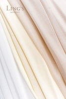 Wedding Arch Draping Fabric 3 Panels 30" X 20Ft Chiffon Fabric Drapery Wedding Ceremony Reception Swag Decorations (Cream +Nude +Ivory)