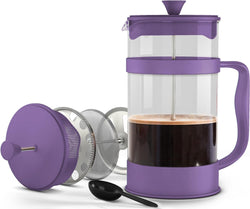 Utopia Kitchen French Press Coffee Maker, Espresso Tea and Coffee Maker with Triple Filters 34 Ounce, Stainless Steel Plunger and Heat Resistant Borosilicate Glass - Black