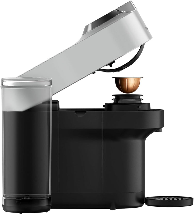Nespresso Vertuo Pop+ Deluxe Coffee and Espresso Machine by De'Longhi, Silver
