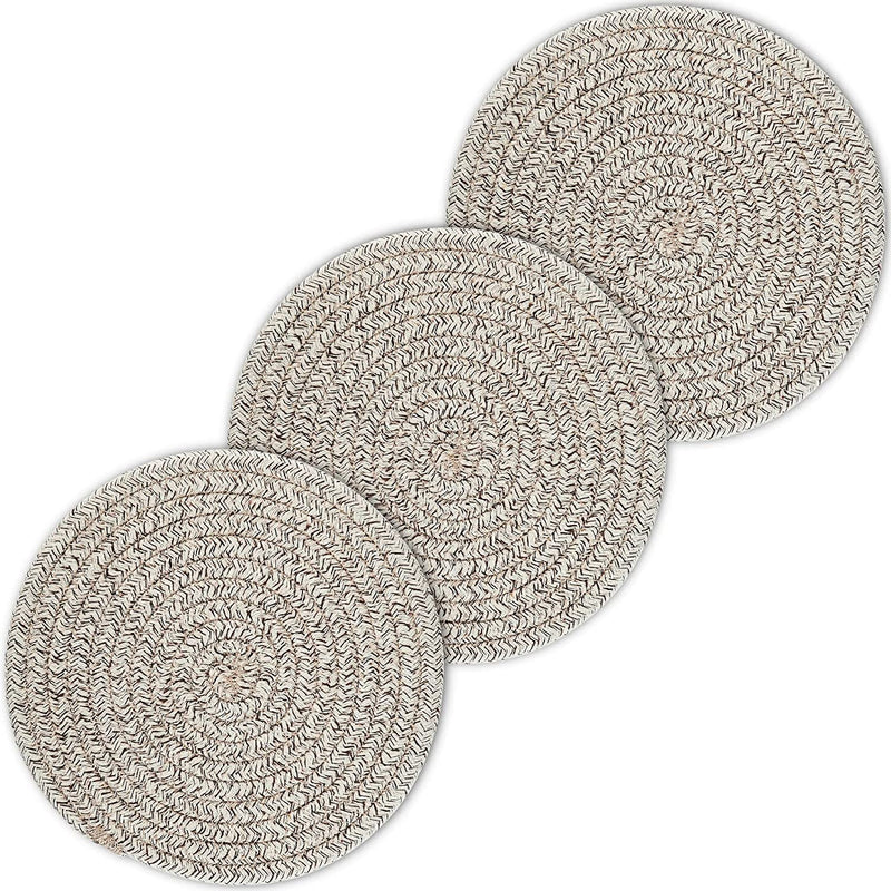 Pot Holders Set, Trivets Set 3 Pcs, 100% Pure Cotton Thread Weave Trivets for Hot Dishes/Pot/Bowl/Teapot/Hot Pot Holders