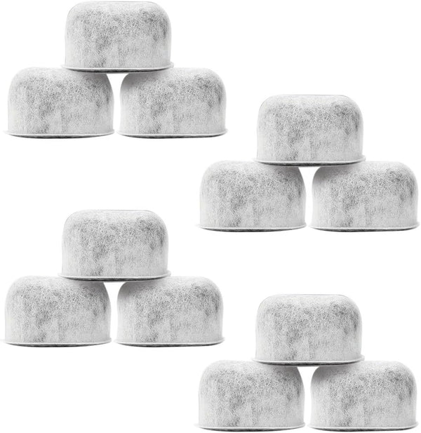 Pack of 12 Replacement Charcoal Water Filters By Housewares Solutions for Keurig Brewers - Keurig Compatible Water Filter Cartridges Universal Fit (NOT CUISINART) for Keurig 2.0 & 1.0 Coffee Makers