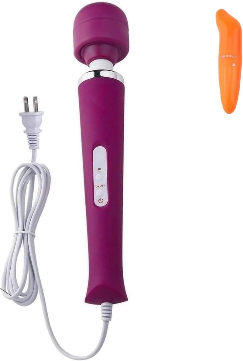 Finever Vibrating Massager Big Tool Back Neck Hand Foot Leg Arm Muscle Massage for Women Muti Speeds (Purple)