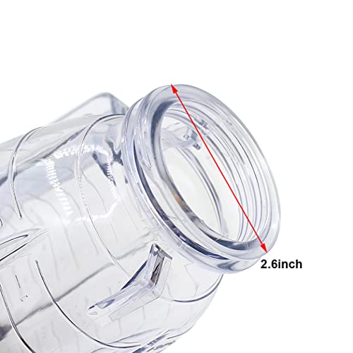 5-Cup Plastic Jar Assembly for Oster Blenders with Blade Parts