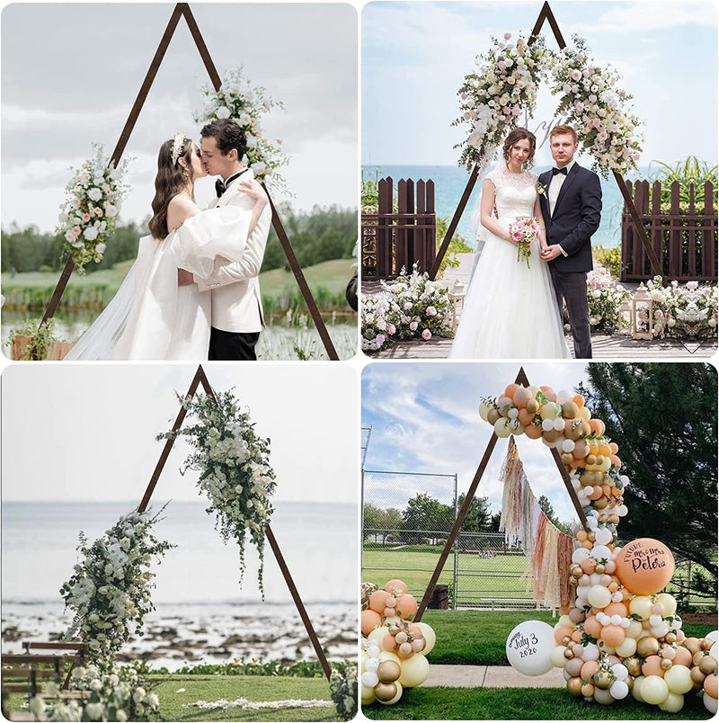 10FT Wooden Wedding Arch for Outdoor Ceremony and Parties