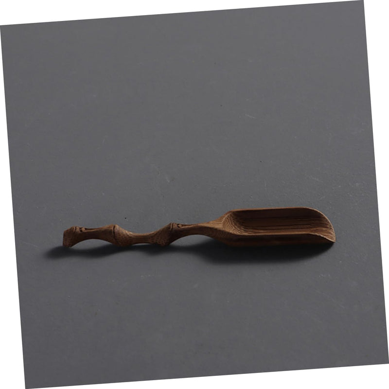 HOMSFOU tea spoon condiment wooden coffee wood coffee measure scoop mini accessories salt spoons mini matcha spoon Teaware Accessories Spoon Bamboo Tea Scoop Bamboo Teaspoons Ice shovel