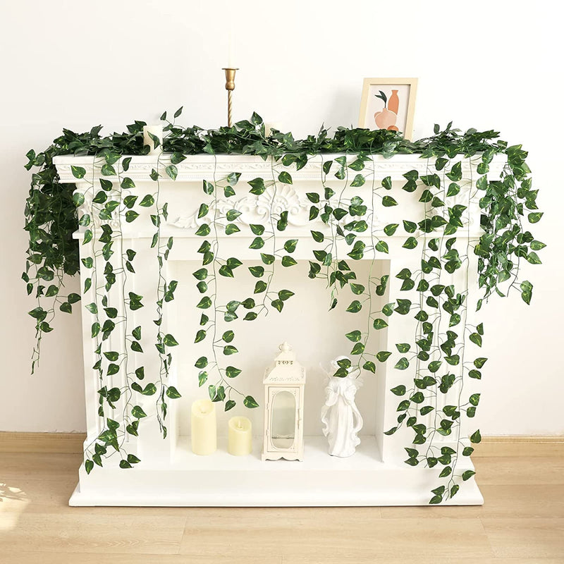 24pk Artificial Ivy Garland - Hanging Fake Vines Greenery for Room Decor Jungle Theme Party Wedding Decoration