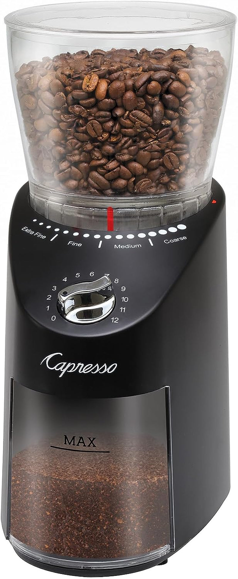 Capresso Infinity Plus Black Conical Burr Grinder