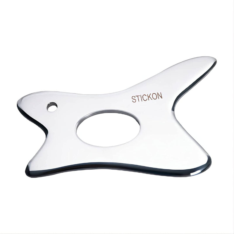 Stainless Steel Gua Sha Scraping Massage Tool Set IASTM Tools Great Soft Tissue Mobilization Tool (P Shape)