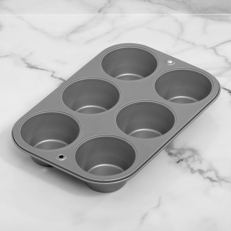 G & S Metal Products Company OvenStuff Non-Stick 6 Cup Jumbo Muffin Pan - American-Made