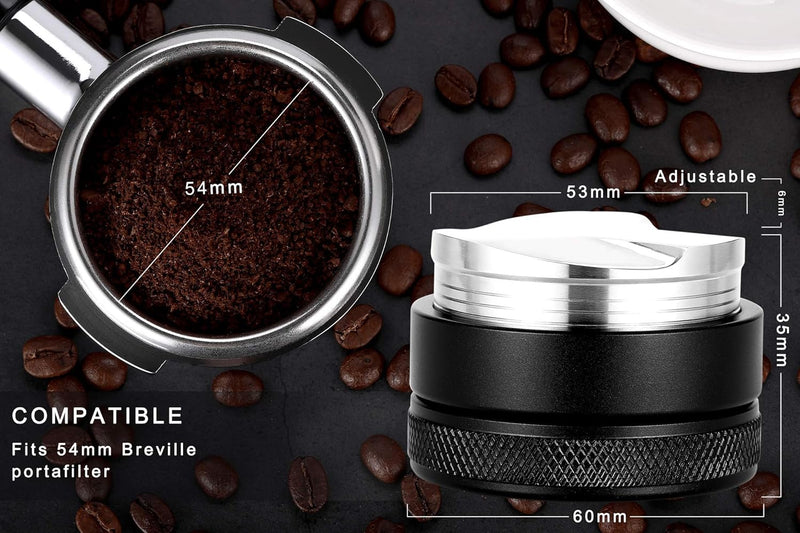 Apexstone 53mm Coffee Distributor, Espresso Distributor 53mm, Espresso Distribution Tool 53mm, Espresso Leveler 53mm, Coffee Leveler 53mm Fits for 54mm Breville Portafilter
