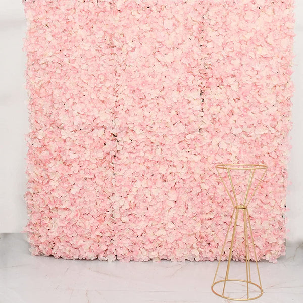 4-Piece Blush Silk Hydrangea Flower Mat for DIY Decor - Wedding Event Party Decorations