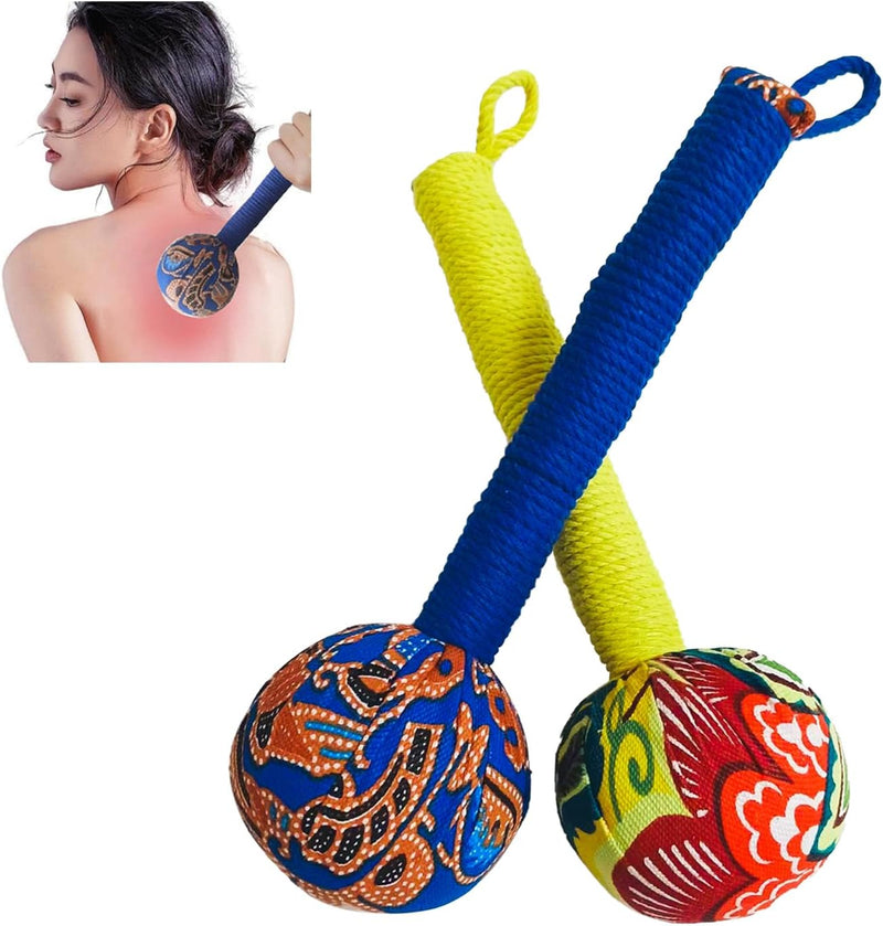 Manual Massage Tools ，Body Massage Hammer,Whole Body Massage Hammer,Back Pain Massage Hammer 2P Blue and Yellow