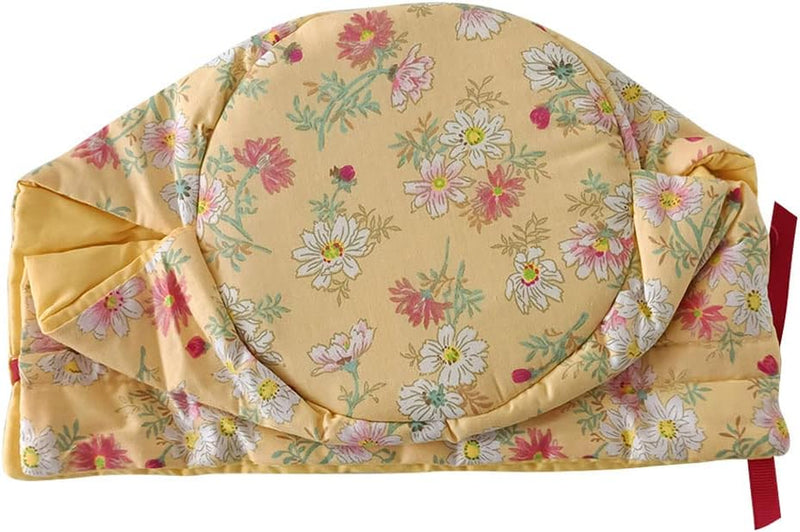 Yellow Daisy Tea Cosy, Cotton Vintage Floral Teapot Dust Cover Tea Cozies, Kitchen Home Decorative Tea Pots Cozy with Insulation Pad for Housewife, Friend, Mom