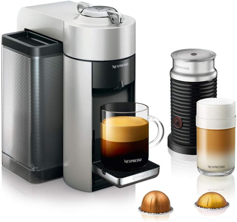 Nespresso Vertuo Coffee and Espresso Machine by De'Longhi with Milk Frother, 1000 Milliliters, Graphite Metal