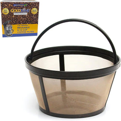 GOLDTONE Reusable 8-12 Cup Basket Coffee Filter fits Mr. Coffee Makers and Brewers, Replaces your Paper Coffee Filters, BPA Free