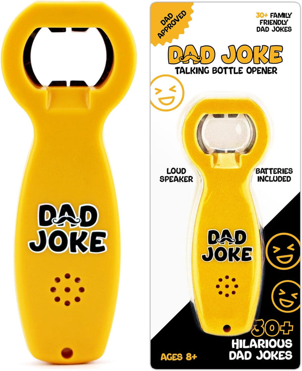 Talking Dad Joke Bottle Opener | Fun Unique Gift for Dad | Over 30 Jokes | Stocking Stuffer