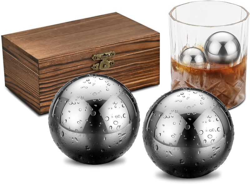 EooCoo Whiskey Stones Set, Gifts for Men, Stocking Stuffers for Men, Whiskey Gifts, Whiskey Ice Cubes, Chilling Ice Cubes Reusable for Whiskey Wine Beverage, Mens Gifts for Christmas, Birthday Gifts