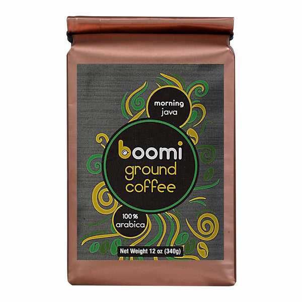 Araku Boomi Morning Java Coffee (Single Origin Ground Coffee, Medium to Dark Roast) | 100% Arabica | Low Acid Coffee, Drip & French Press Coffee Ground (12 Ounce Bag)